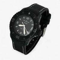 Premium FKM rubber strap fitted to a Blancpain x Swatch Scuba Fifty Fathoms