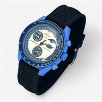 Premium perforated rubber strap for the Omega x Swatch MoonSwatch