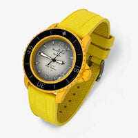 Yellow 22mm rubber strap for the Blancpain x Swatch Scuba Fifty Fathoms Pacific Ocean