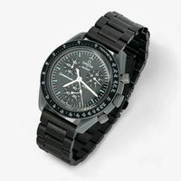 Stainless steel bracelet fitted to an Omega x Swatch MoonSwatch