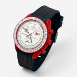 Single-band rubber MoonSwatch strap for the Omega x Swatch