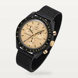 Bracelet milanais maille noire pour Omega x Swatch MoonSwatch Mission to the Moon 1969