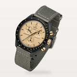 Bracelet NATO tissé gris pour Omega x Swatch MoonSwatch Mission to the Moon 1969