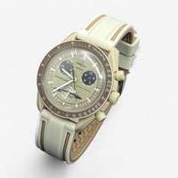 Two-band rubber MoonSwatch strap for the Omega x Swatch