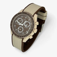 Two-tone premium rubber MoonSwatch strap for the Omega x Swatch