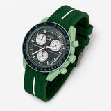 Single-pass premium rubber MoonSwatch strap for the Omega x Swatch
