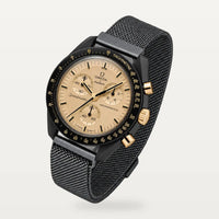 Bracelet milanais maille gris canon de fusil pour Omega x Swatch MoonSwatch Mission to the Moon 1969