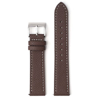 Textured genuine leather MoonSwatch strap for the Omega x Swatch