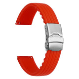 Ribbed rubber MoonSwatch strap for the Omega x Swatch