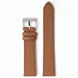 Textured genuine leather MoonSwatch strap for the Omega x Swatch
