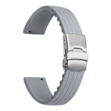 Ribbed rubber MoonSwatch strap for the Omega x Swatch