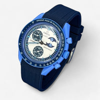 Textured premium rubber MoonSwatch strap for the Omega x Swatch