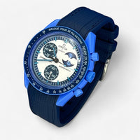 MoonSwatch strap for the Super Blue Moonphase