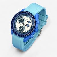 MoonSwatch strap for the Super Blue Moonphase