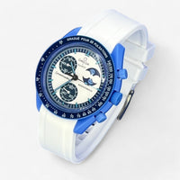 Plain premium rubber MoonSwatch strap for the Omega x Swatch