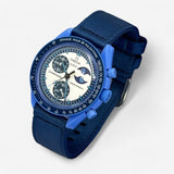 MoonSwatch strap for the Super Blue Moonphase