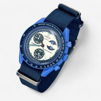 MoonSwatch strap for the Super Blue Moonphase