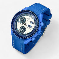 MoonSwatch strap for the Super Blue Moonphase