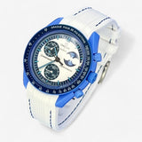 MoonSwatch strap for the Super Blue Moonphase