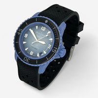 Checkered rubber Blancpain x Swatch strap for the Scuba Fifty Fathoms