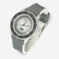 Two-tone rubber Blancpain x Swatch strap for the Scuba Fifty Fathoms