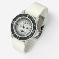 Ribbed rubber Blancpain x Swatch strap for the Scuba Fifty Fathoms