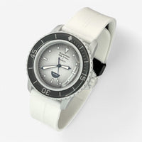 Quick-release rubber Blancpain x Swatch strap for the Scuba Fifty Fathoms