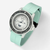 Quick-release rubber Blancpain x Swatch strap for the Scuba Fifty Fathoms