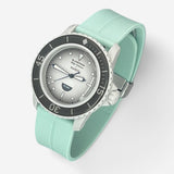 Quick-release rubber Blancpain x Swatch strap for the Scuba Fifty Fathoms