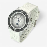 Checkered rubber Blancpain x Swatch strap for the Scuba Fifty Fathoms
