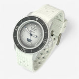Checkered rubber Blancpain x Swatch strap for the Scuba Fifty Fathoms