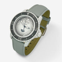 Smooth genuine leather Blancpain x Swatch strap for the Scuba Fifty Fathoms