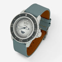 Textured genuine leather Blancpain x Swatch strap for the Scuba Fifty Fathoms