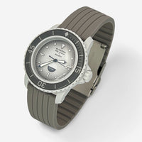Ribbed rubber Blancpain x Swatch strap for the Scuba Fifty Fathoms