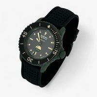 Perforated rubber Blancpain x Swatch strap for the Scuba Fifty Fathoms