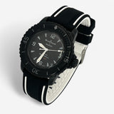 Two-band rubber Blancpain x Swatch strap for the Scuba Fifty Fathoms