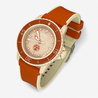 Two-tone rubber Blancpain x Swatch strap for the Scuba Fifty Fathoms