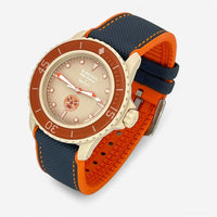 Rubber and nylon Blancpain x Swatch strap for the Scuba Fifty Fathoms