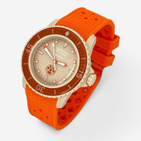 Checkered rubber Blancpain x Swatch strap for the Scuba Fifty Fathoms