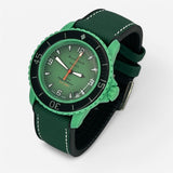 Rubber and nylon Blancpain x Swatch strap for the Scuba Fifty Fathoms