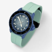 Quick-release rubber Blancpain x Swatch strap for the Scuba Fifty Fathoms