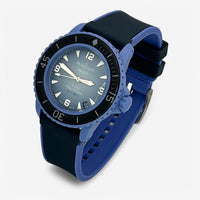 Two-tone rubber Blancpain x Swatch strap for the Scuba Fifty Fathoms