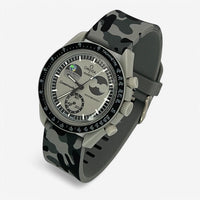 Military rubber MoonSwatch strap for the Omega x Swatch