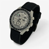 Premium perforated rubber MoonSwatch strap for the Omega x Swatch