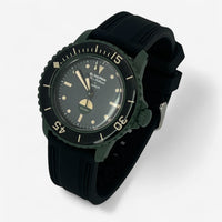 Two-band rubber Blancpain x Swatch strap for the Scuba Fifty Fathoms
