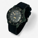 Two-band rubber Blancpain x Swatch strap for the Scuba Fifty Fathoms