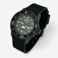 Checkered rubber Blancpain x Swatch strap for the Scuba Fifty Fathoms
