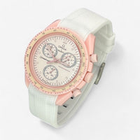 Textured premium rubber MoonSwatch strap for the Omega x Swatch