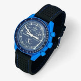 Premium perforated rubber MoonSwatch strap for the Omega x Swatch