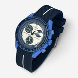 MoonSwatch strap for the Super Blue Moonphase